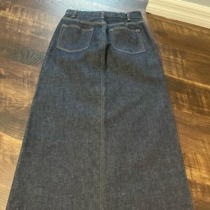 Gap, maxi denim skirt.